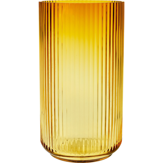 Lyngby Porcelæn Lyngbyvasen 38 cm., glas - amber