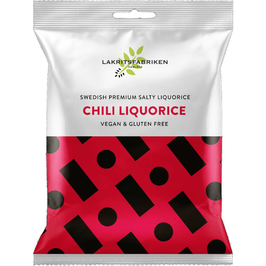 Lakritsfabriken Premium White Salty Chili Liquorice 100 g