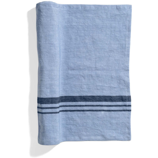 Top Drawer Bordslöpare LIFT i linné, stripe, Misty Blue