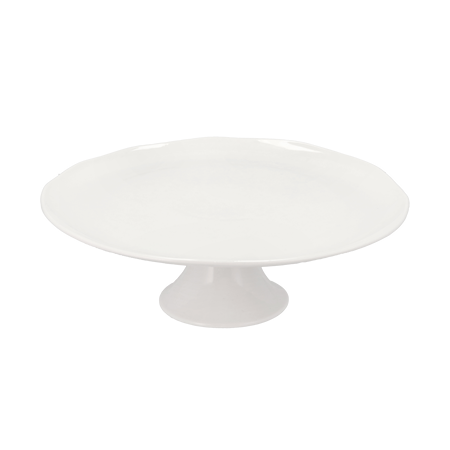 Tårtfat på fot 30 x 10 cm Vit Porslin