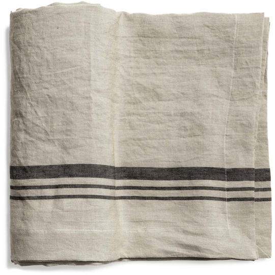 Top Drawer Duk LORRY i linné, stripe, Sage