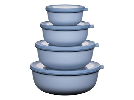 Cirqula Skålset Nordic Blue låg 4 st