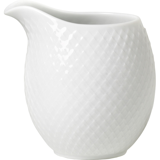 Lyngby Porcelæn Rhombe Mjölkkanna 39 cl Vit