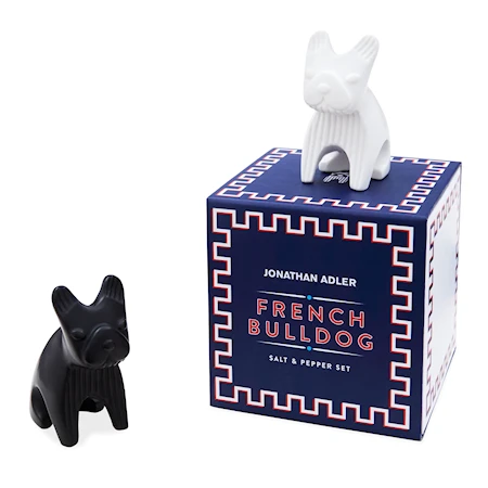 French Bulldog Salt & Peppar set Svart/Vit