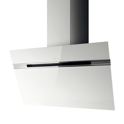 Eico Stripe Top 90 W Vägghängd Köksfläkt - Vit/glas