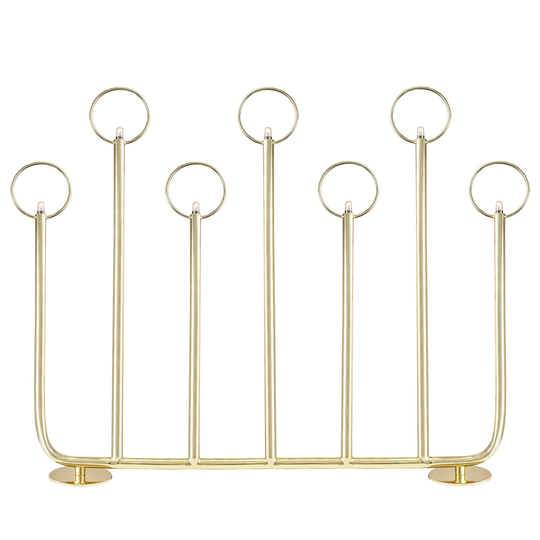 Globen Lighting Natale adventsljusstake, 7 ljus, mässing