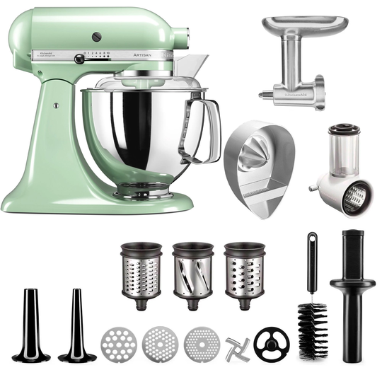 KitchenAid Artisan KSM175PSEBK Köksmaskin + Tillbehörsset, Pistage