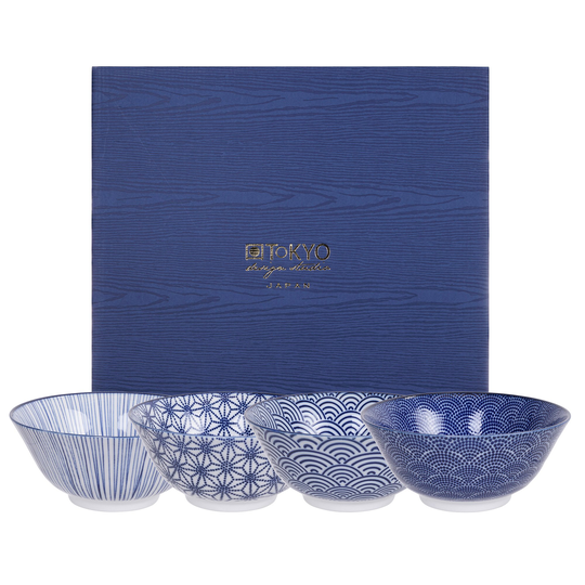 Tokyo Design Studio Nippon Blue skål 15,2 cm. 4 st.