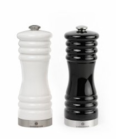 Munchen Salt- & Pepparkvarn Set Vit/Svart 15 cm