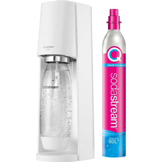 SodaStream Terra kolsyremaskin vit, megapack