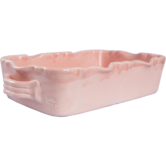 Gerbera Rektangulär Gratängform Provence LjusrosaL:27 B:18 H:8 cm