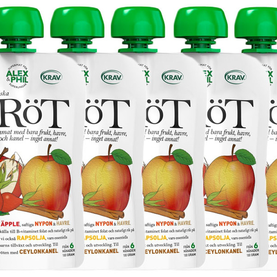 AlexΦl äpplig gröt med nypon & kanel, 5-pack