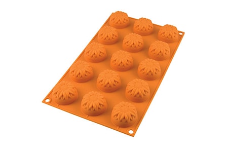 Bakform Silikon Sunflower ø4,4 x H2,7cm