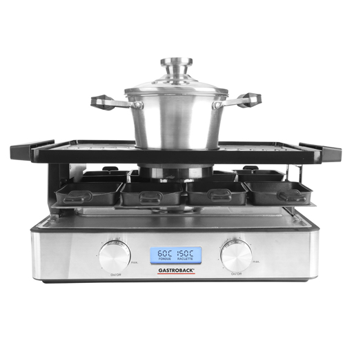 Gastroback Fondue+Raclette 42562 Raclette & Fondue