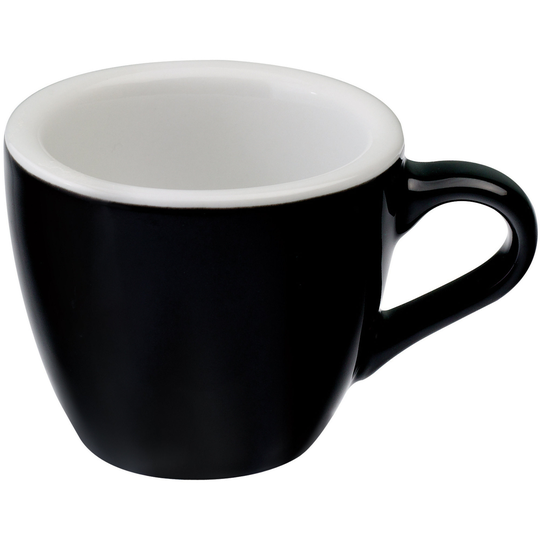 Loveramics Egg Espressokopp 80ml., 6 st., Svart