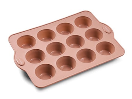 Muffinform Silikon Rosa 12 st