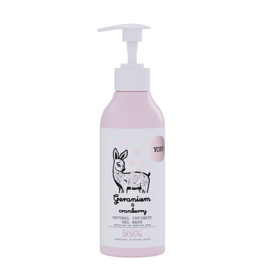 YOPE Natural Intimate Wash Geranium & Cranberry 300 ml