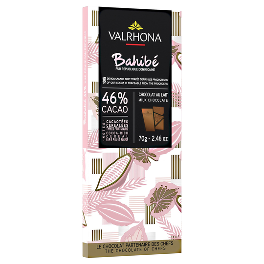 Valrhona Bahibe 46% chokladkaka, 70 g