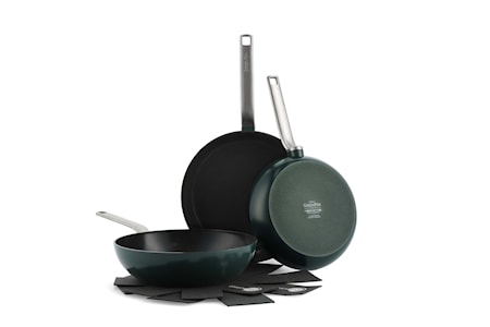 Evolution 3-delar 2 Stekpannor och 1 Wokpanna Non-Stick