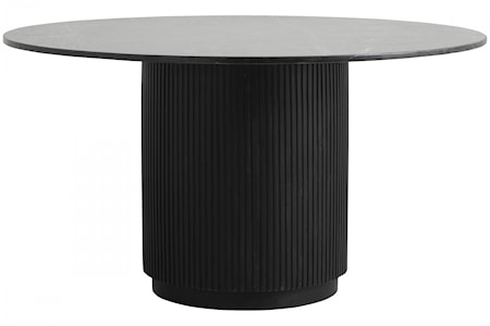 Erie Rund Matbord Svart Marmor Top
