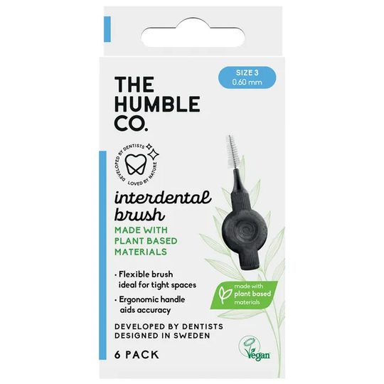 The Humble Co. 2 x Plant Based Mellanrumsborste Size 3