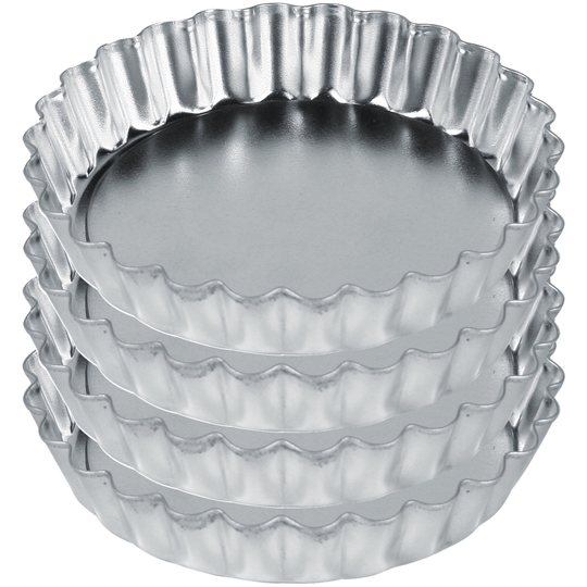 Exxent Pajform dia 10 cm 4st lös botten Bleckplåt
