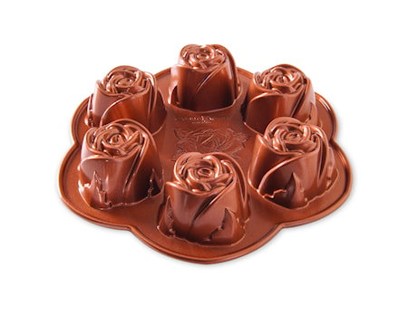 Rosebud pan Bakform Aliminium Koppar