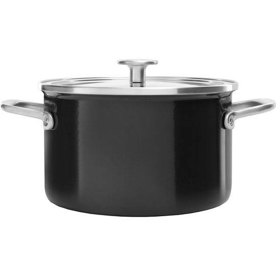 KitchenAid Cookware Collection Gryta m/lock 20 cm, svart