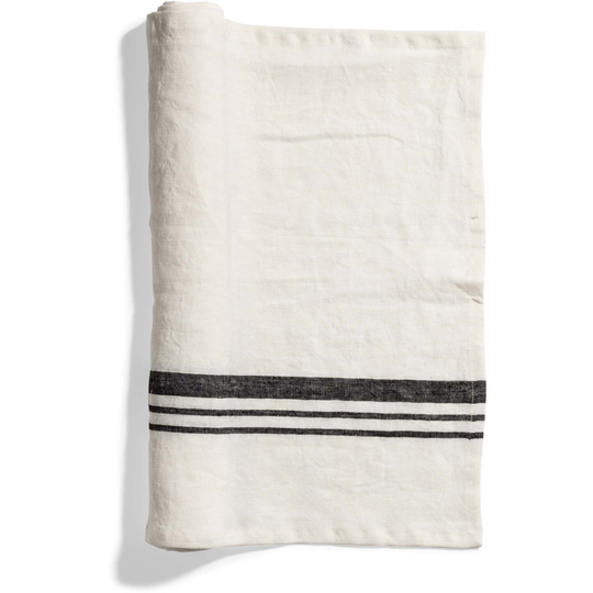 Top Drawer Bordslöpare LIFT i linné, stripe, Off White