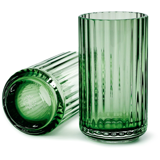 Lyngby Porcelæn Lyngbyvasen 12 cm., glas - copenhagen grön