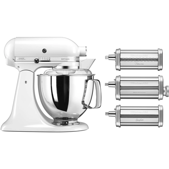 KitchenAid Artisan KSM175PSEWH Vit + Pastatilsats