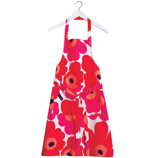 Marimekko Pieni Unikko förkläde, röd