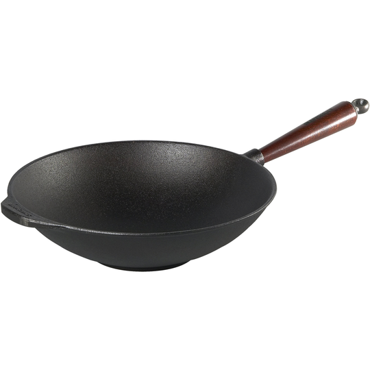 Skeppshult Gjutjärn Wok 30cm 3,5 liter Trähandtag