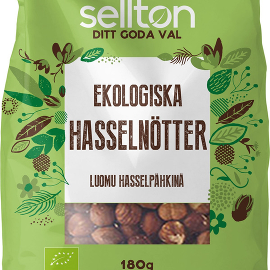 Sellton Hasselnötter Eko 180 g
