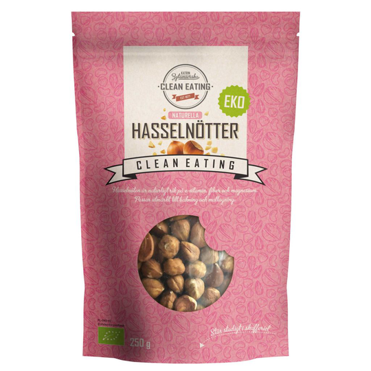 Clean Eating Hasselnötter EKO 250 g