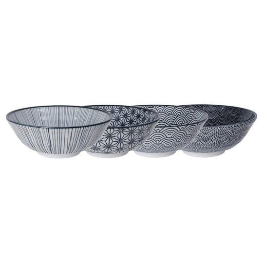 Tokyo Design Studio Nippon Black skål 21 cm. 4 st.