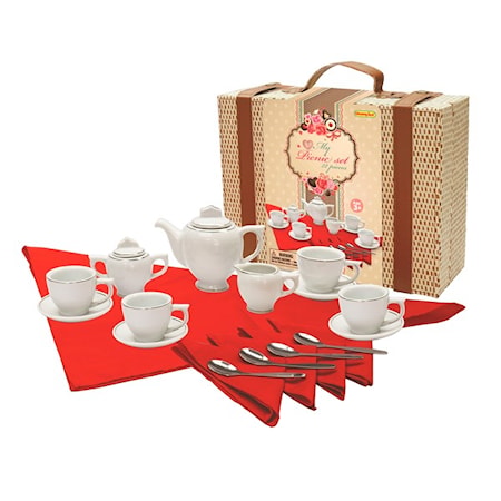Picknick set i porslin, 22 delar
