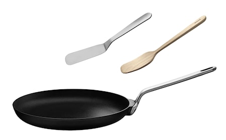 Myllymäki X Fager Stekpanna m. spatel & Risottospatel 28 cm Gjutjärn
