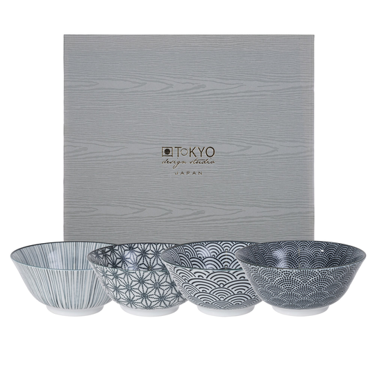 Tokyo Design Studio Nippon Black skål 15,2 cm. 4 st.