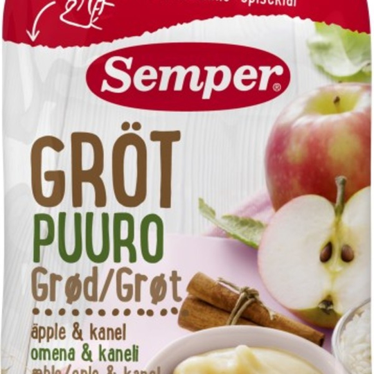 Semper Ätklar Gröt Äpple & Kanel 120 g