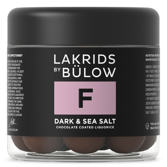 Lakrids by Bülow Small F, lakrits, dark & sea salt