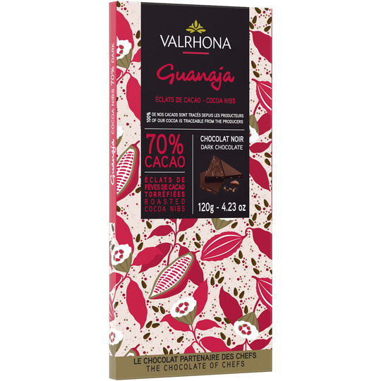 Valrhona Guanaja Cocoa Nibs 70% chokladkaka, 120 g