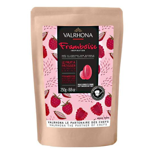 Valrhona Inspiration Hallon choklad, 250 g