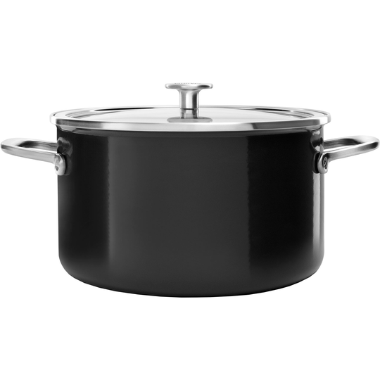 KitchenAid Cookware Collection Gryta m/lock 24 cm, svart