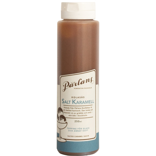 Pärlans Konfektyr Squeeze kolasås, 250 ml, salt karamell