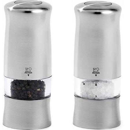 Zeli DUO Elektrisk Salt & Pepparkvarn Kromad 14 cm