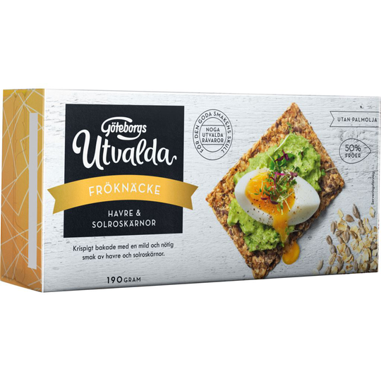 Göteborgs Utvalda Fröknäcke Havre & Solrosfrön 190 g