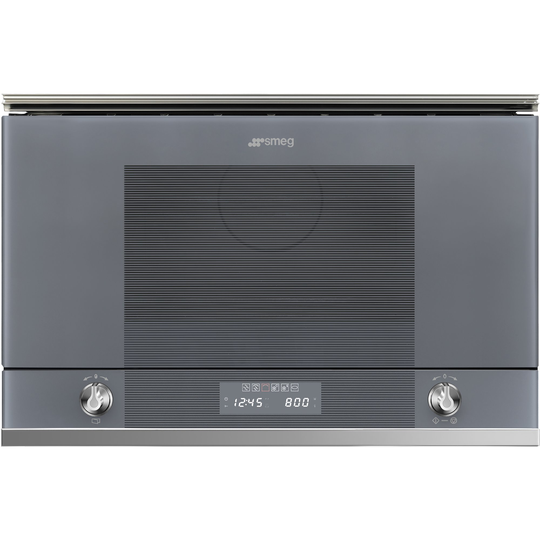 Smeg 60 cm Linea Kompakt Mikrovågsugn, Silver