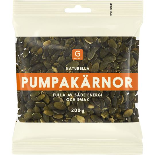 Garant Naturella Pumpakärnor Skalade 200 g