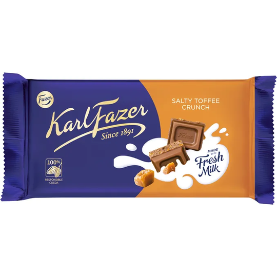 Fazer Chokladkaka Salty Toffee Crunch